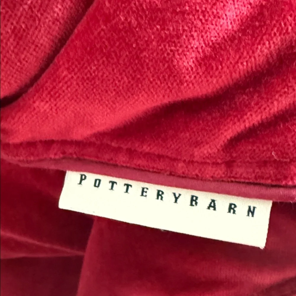 Pottery Barn Red Velvet Comforter